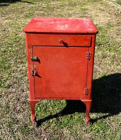 Antique Iron Steel Storage Tool Cabinet With Drawer.jpg