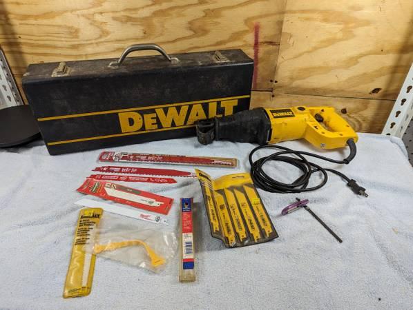 DeWalt DW304 vs Reciprocating Saw Corded 120v with Metal Carry Case and Several.jpg